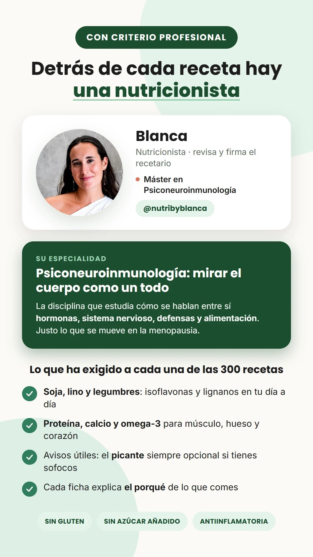 Recetas revisadas por la nutricionista Blanca, @nutribyblanca.